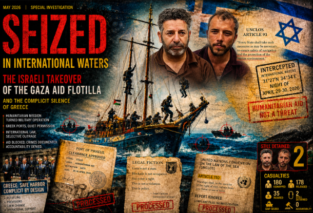 The Global Sumud Flotilla Ambush: Greece Turns Crete into Israel’s Dock